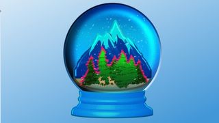 圣诞节冬天风景背景