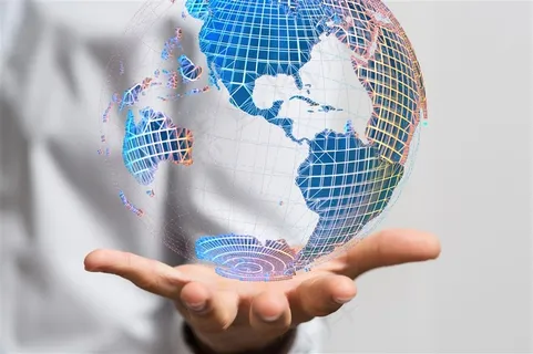 商务人士与地球高清图片 商务人士与地球高清图片