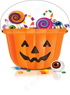 卡通万圣节节日糖果