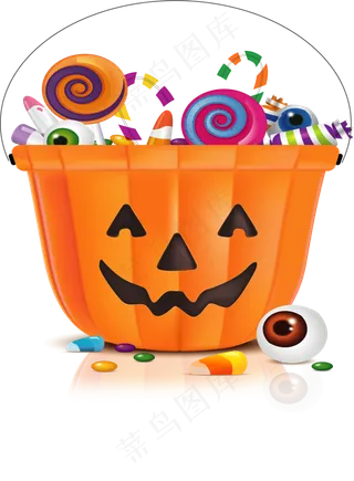 卡通万圣节节日糖果