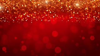 红色金色闪片年会新年大气背景