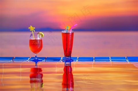 夕阳下的唯美图片