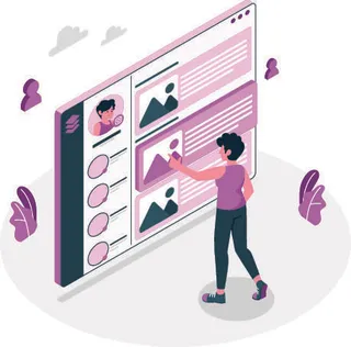 扁平化人物场景办公互联网等距ai矢量设计网页海报UI素材插画