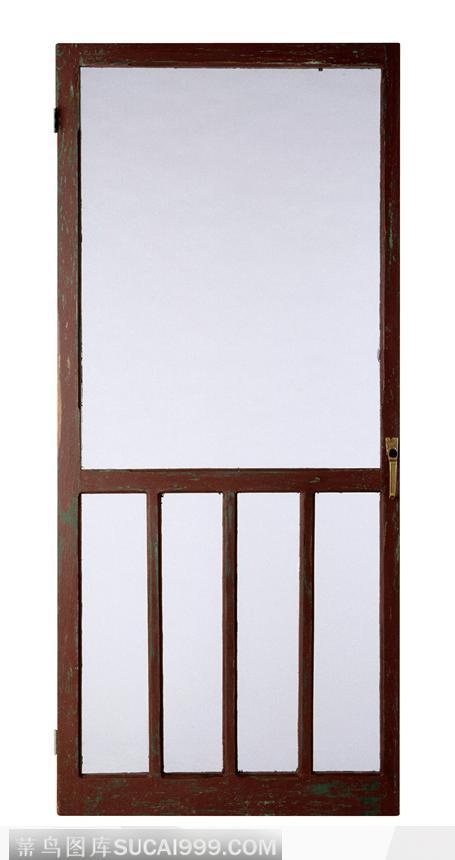 褐色门框