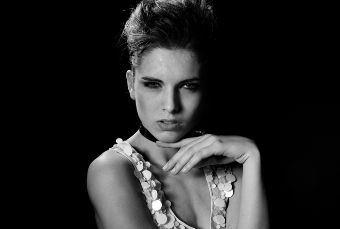 背头美女造型图片