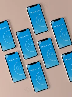 多个手机UI样机