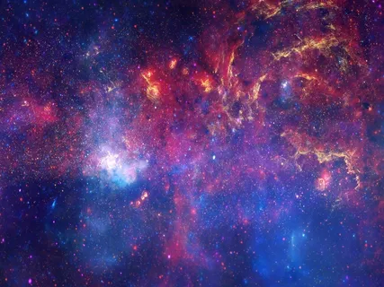 炫彩星空星云景色高清图片 炫彩星空星云景色高清图片