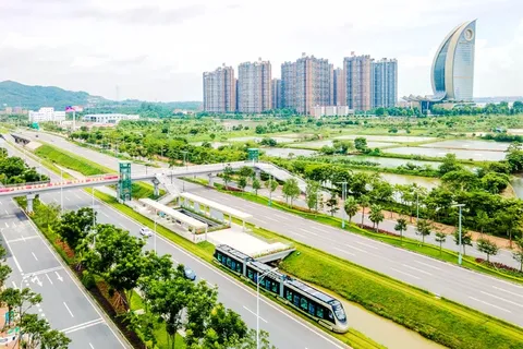 高明园氢能源有轨电车 高明园氢能源有轨电车