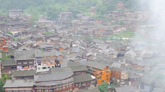 黔东南侗族建筑风景