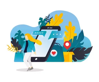 扁平化人物场景办公互联网等距ai矢量设计网页海报UI素材插画