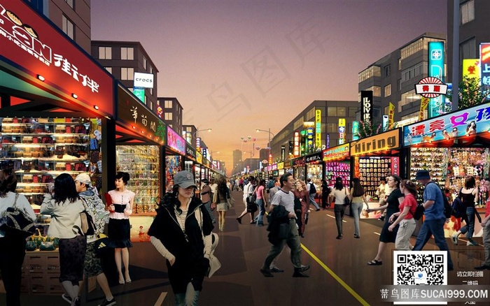 夜市效果图百货区