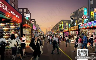夜市效果图百货区