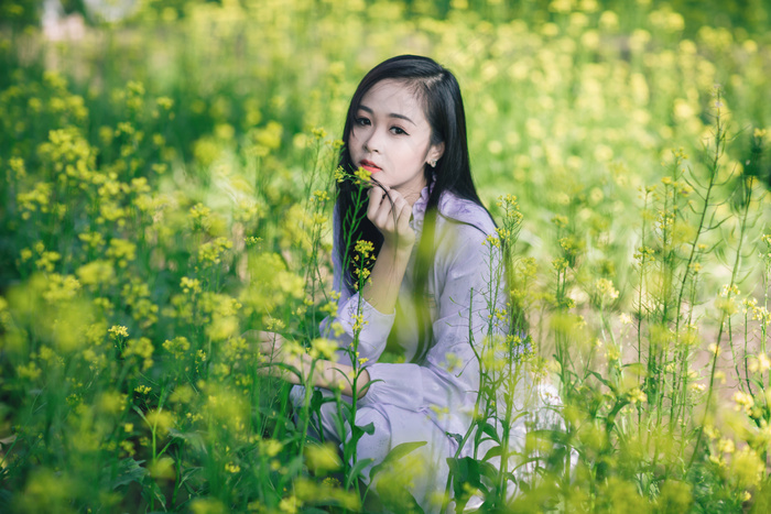 清新唯美可爱的女孩摄影图片