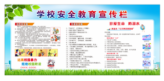 学校安全教育版面