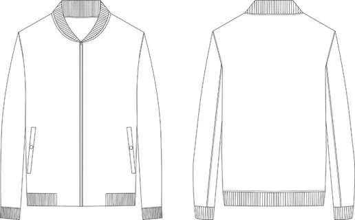 棒球领外套一字袋