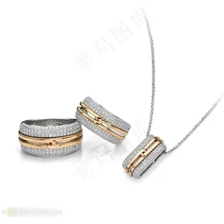 结婚的钻石戒指和吊坠