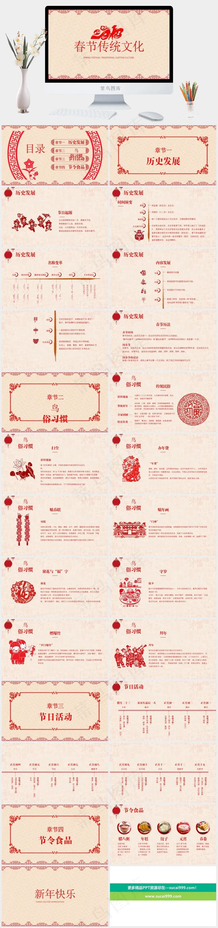 传统文化
橘色橙色营销中国风PPT模板