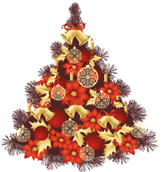 圣诞节平安夜圣诞树免扣素材圣诞元素