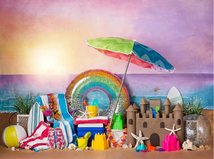 儿童照相拼接背景