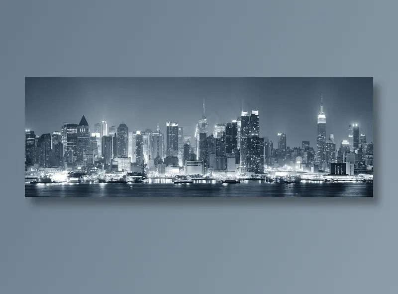 美丽的海滨城市全景高清素材图