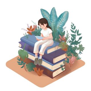 教师节书本插画