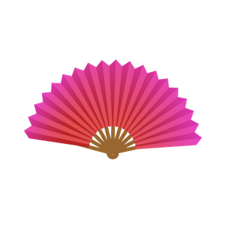 红色扇子二人转扇子