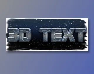 ps冰雪效果文字特效（可编辑）