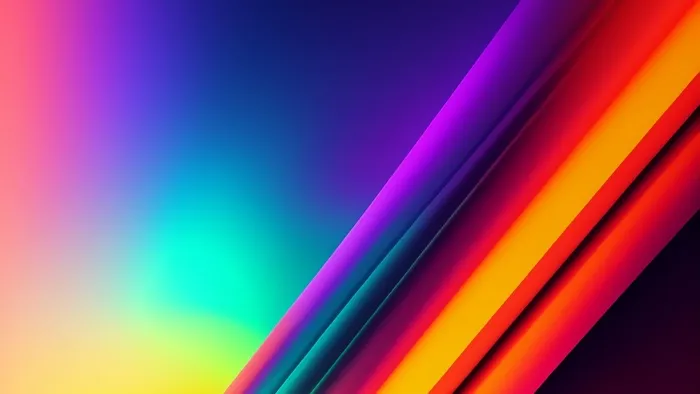 七彩渐变数字艺术背景