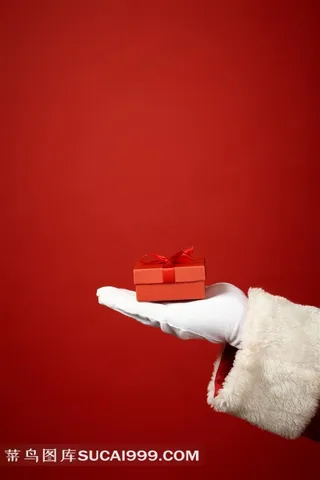 圣诞老人系列 - 拿着小礼物的手