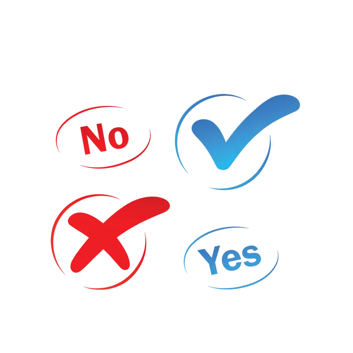yes no 打叉 打钩 对错图标