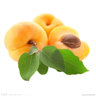 免抠新鲜，黄桃，罐头，绿叶