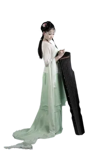05 (11)免抠元素 免抠摄影 美女 人物 服装 古风 演奏