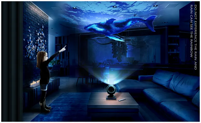 投影仪海报psd模版下载