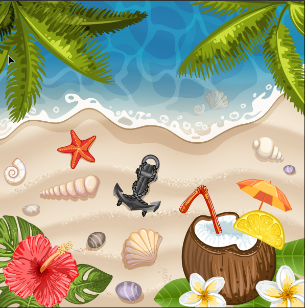 夏天海滩大海背景