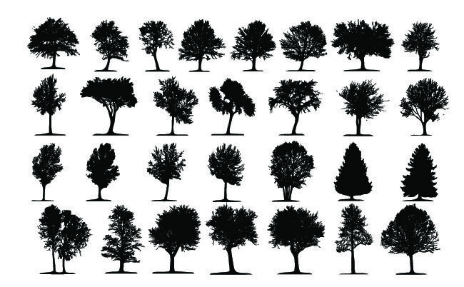 分析图素材图标集合景观建筑立面插画场景AI矢量图形设计