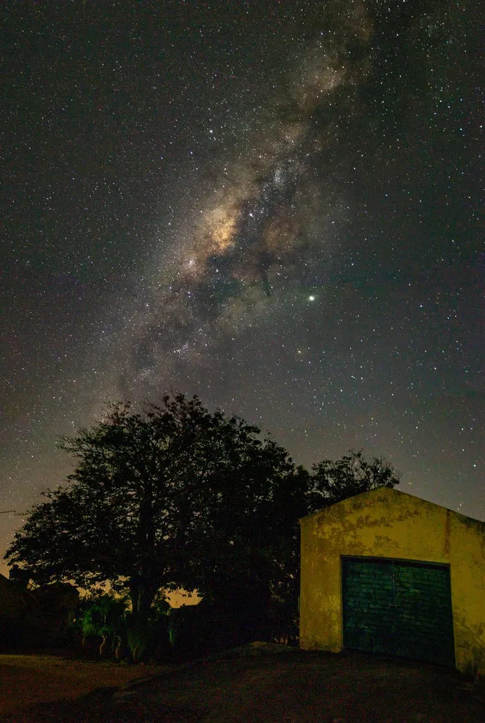 黑色星空摄影素材