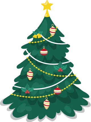 圣诞节平安夜圣诞树免扣素材圣诞元素