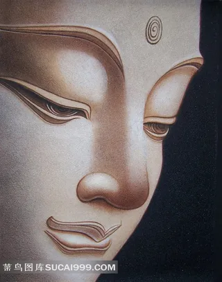 观音菩萨头像特写