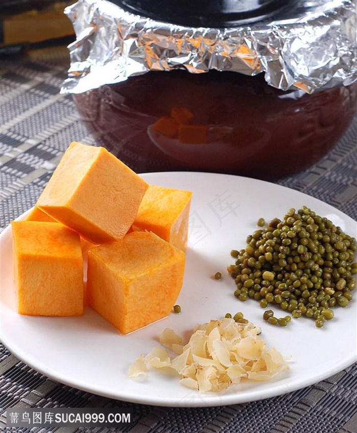 汤绿豆煨南瓜