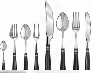 一整套金属餐具