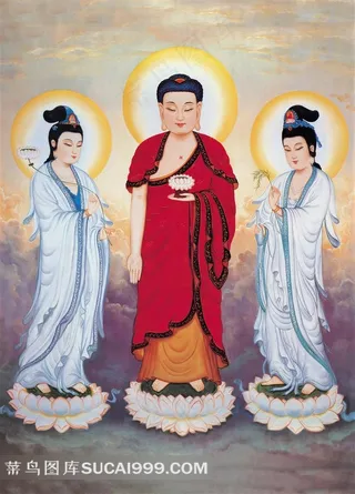 西方三圣像素材图片