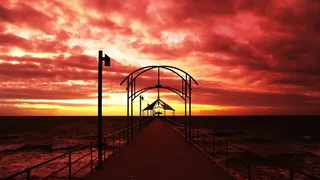 海岸风景摄影图