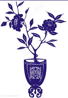开花瓷器花瓶国粹青花瓷中国风图片 开花瓷器花瓶国粹青花瓷中国风图片