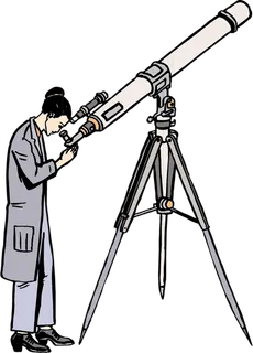 望远镜卡通观测少儿兴趣班