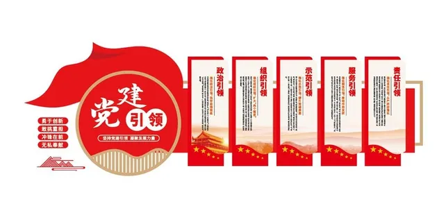 党建引领文化墙