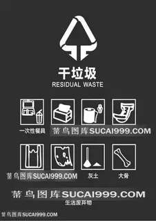 干垃圾  垃圾分类