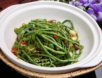 新疆菜实拍高清图大碗豇豆 新疆菜实拍高清图大碗豇豆