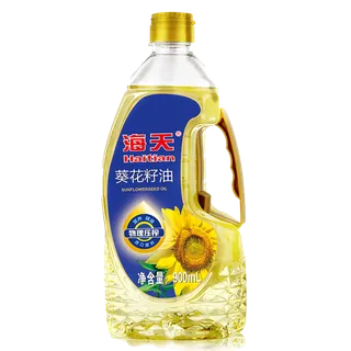 海天葵花籽油900毫升超市商品白底图免抠实物摄影png格式图片透明底