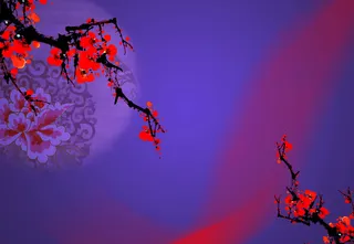 红梅古典织锦花纹