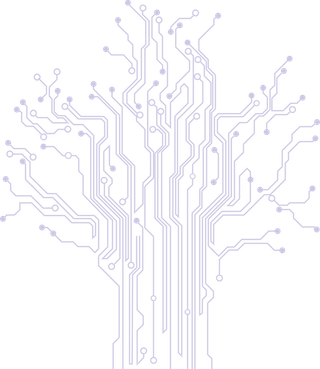 电路网紫色线条科技kv主视觉素材